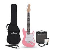 3/4 LA Electric Guitar Pink, 10W Guitar Amp & Accessory Pack