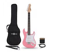 3/4 LA Electric Guitar Pink Mini Guitar Amp Pack