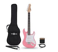 3/4 LA Electric Guitar Pink, Mini Guitar Amp Pack