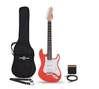 3/4 LA Electric Guitar Red Mini Guitar Amp Pack