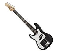 3/4 LA Left Handed Bass Guitar by Gear4music Black