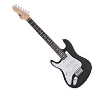 3/4 LA Left Handed Electric Guitar by Gear4music Black - Nearly New