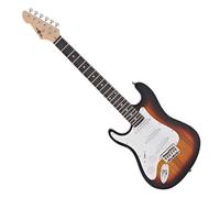 3/4 LA Left Handed Electric Guitar by Gear4music Sunburst