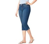 3/4 Length Pull On Cut Off Ladies Capri Stretchy Jeans Cropped Jeggings For Women Uk High Waist-Denim Legging Summer Trouser Three Quarter Smart Straight Elasticated Waist Chino Bottoms With Pocket