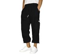3/4 Length Shorts Men, Quick Dry Stretchy Hiking Shorts, Multi Pockets Below Knee Short, Men's 3/4 Cargo Short, Oversized Tracksuit Bottoms, Lightweight Sweatpants for Gym, Jogging S-5Xl Black