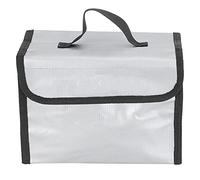 3 4 Lithium Battery Safe Bag Explosion Proof Fireproof Lipo Battery Protective Storage Pouch For RC Aircraft Batteries Silver Color 21.8cm x 12.5cm x 16.7cm