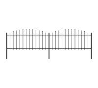 (3.4 m/ 50-75 cm) vidaXL Garden Fence Spear Outdoor Panel Barrier Border Privacy Multi Sizes