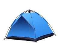 3-4 man Breathable pop up beach Suitable For Glamping Hiking Outdoor Mountaineering and Travel,Blue tent vision
