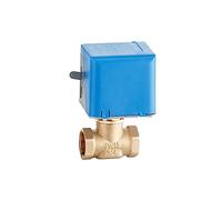 3/4" Motorized Electric Brass Globe Valves 2 Wire AC220V Two Way Stop Shut-off Valve(24VAC)