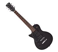 3/4 New Jersey Left Handed Electric Guitar by Gear4music Black