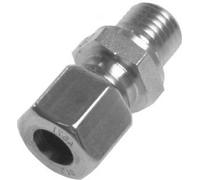 3/4'' NPT Male x 16S Stainless steel Straight Compression Fitting 400 Bar DIN 2353
