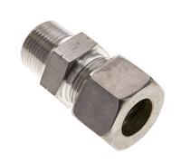 3/4'' NPT Male x 20S Stainless steel Straight Compression Fitting 400 Bar DIN 2353