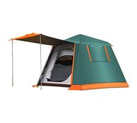 3-4 Person Automatic Camping Tent Hydraulic Instant Tent Easy Setup Two Doors Hiking Tent for Camping Outdoor Mountaineering Travel Hello