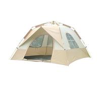 3-4 Person Camping Tent, Spacious Double - Door & Window Design, Portable Waterproof Tent for Outdoor Adventures, Camping, Fishing (One Size)