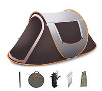 3-4 Person Family Tent with Blackout Bedroom Technology, Compact Dome Tent Ideal for Camping in The Garden 4 Man Camping Tent, 100 Percent Waterproof, Easy To Pitch
