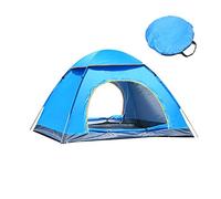 3-4 Person Instant Automatic Tent, Portable Waterproof Windproof Beach Tents, UV Sunscreen for Home Garden/Camping/Fishing (Blue 3 Blue 3) beautiful scenery