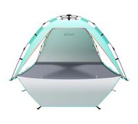 3-4 Person Instant Pop Up Automatic Beach Tent, Extra Large Portable Ventilated Sun Shelter with 3 expandable Door, Easy Setup Lightweight Sun Shade for Picnic,Beach,Garden