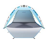 3-4 Person Instant Pop Up Automatic Beach Tent, Extra Large Portable Ventilated Sun Shelter with 3 expandable Door, Easy Setup Lightweight Sun Shade for Picnic,Beach,Garden