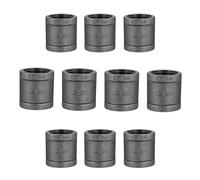 3/4" Pipe Fitting Coupling, Home TZH 10 Pack Malleable Iron Cast Pipe Coupling for Steam-punk Vintage Shelf Bracket DIY Plumbing Pipe Decor Furniture (10, 3/4")