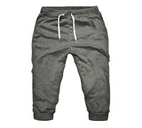 3/4 Shorts for Men Men's Casual Twill Elastic 3/4 Casual Shorts Loose Fit Multi-Pocket Capri Long Short Pants Jogging Running Sport Casual Shorts Summer Below Knee Training Shorts with Pockets