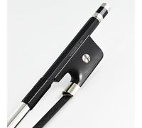 3/4 Size Carbon Fiber Upright Double Bass Bow VINGOBOW French Model 100BFB 70.5 cm for Professional Player Ebony Frog Unbleached Mongolian Black Horse Hair Pernambuco Performance Powerful Tone