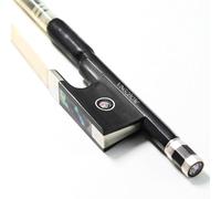 3/4 Size Carbon Fiber Violin Bow Advanced Level 69cm 3 4 Three quarters Parisian Eyes Ebony Frog Straight Smooth Screw Strong and Durable Unbleached Mongolian Horse Hair Warm Sweet Sound Model 101V