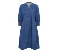 3/4 Sleeve Denim Dress for Women CULTURE Allura Arpa Bleu XS
