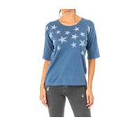 3/4 Sleeve Jersey with Star Design - female - La Martina - T-Shirts - Blue - S - Tops S
