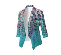 3/4 Sleeve Shirts for Women, Womens Italian Tops Elegant Shirts for Women Womens Chiffon Blouse Square Neck Floral T Shirts Cheese Cloth Top Ladies Ladies Beach Blouse