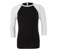 3/4 Sleeve T Shirt Mens Baseball Tee Triblend Dual Colour Casual Raglan Tops