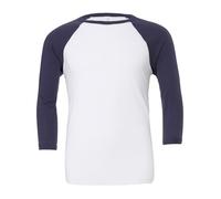 3/4 Sleeve T Shirt Mens Baseball Tee Triblend Dual Colour Casual Raglan Tops