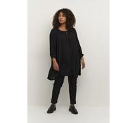 3/4 Sleeve Tunic for Women KAFFE Curve Ami Noir 42