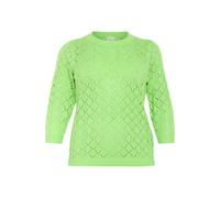 3/4 sleeves sweater KAFFE Curve Mika Vert L