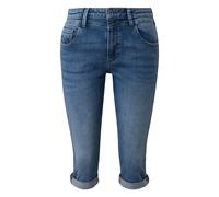 3/4 Slim Jeans with Mid-Rise Women's Waist QS Catie Bleu 34
