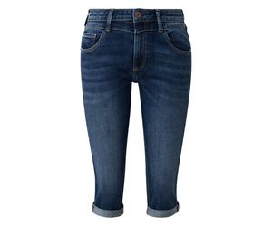 3/4 Slim Jeans with Mid-Rise Women's Waist QS Catie Bleu 34