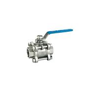 3/4" Stainless Steel BSP Thread Ball Valve DN20 Three-piece for Use with Liquids and Gases(SS304)
