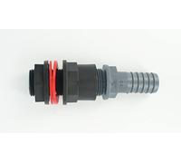 3/4" Tank Adapter to 3/4" (19 mm) Barbed Hose Tail.