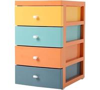 3/4 Tier Plastic Storage Large Multicolor Drawers Tower Unit Home Office Desktop Bathroom School Stationary Make Up Cosmetic Organiser (4 TIER)