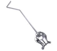 3/4 Vertical Keys Euphonium Marching Clamp-On Silver Metal Plating Marching Music Clip for Vertical Keys Euphonium Baritone Horn 33cm