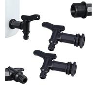 3/4" Water Butt Tap Plastic Snap, Water Butt Barrel Tap Plastic Waters ButtTap, Fit Hosepipe Rain Barrel WaterButts,Thread Replacement Watertap, Universal for Kitchen Bucket and Garden Storage Bucket