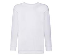 Set In Sleeve Sweatshirt Fruit Of The Loom White 3-4 Years
