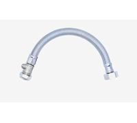 3/4" x 15mm Isolator BSP Flexible Braided Hose - 300mm Long, Silver, Stainless Steel, Flexible Hose for Bath Taps