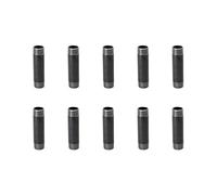 3/4"x4" Industrial Pipe, Home TZH 10 Pack Iron Pipe, Heavy Duty Pre-Cut Steel Pipe, Threaded Metal Pipe Nipple for Industrial Vintage Style DIY Project/Furniture/Shelving Decoration (3/4"x4", Grey)