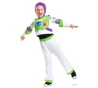 Toy Story Buzz Lightyear Costume for Kids, by Disguise, Includes True to Film Character Jumpsuit with Hood, Comfortable Fit with Detailed Design, Age 3-4