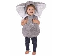 (3-4 years (98-104cm)) Children's gray elephant costume