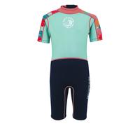 Regatta Childrens/Kids Tropical Leaves Wetsuit - Aruba Blue/Navy - Aruba Blue/Navy - 3-4 Years