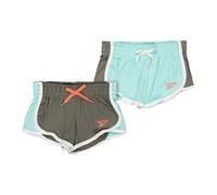 (3-4 Years, Aruba Blue) Reebok Girls Shorts (Pack of 2)
