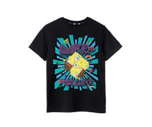 (3-4 Years, Black) SpongeBob SquarePants Boys Dare To Be Square T-Shirt