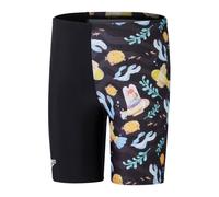 (3-4 Years, Black/Yellow) Speedo Boys Printed All-Over Print Jammer Shorts