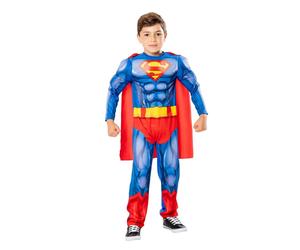 (3-4 Years, Blue/Red) Superman Childrens/Kids Costume